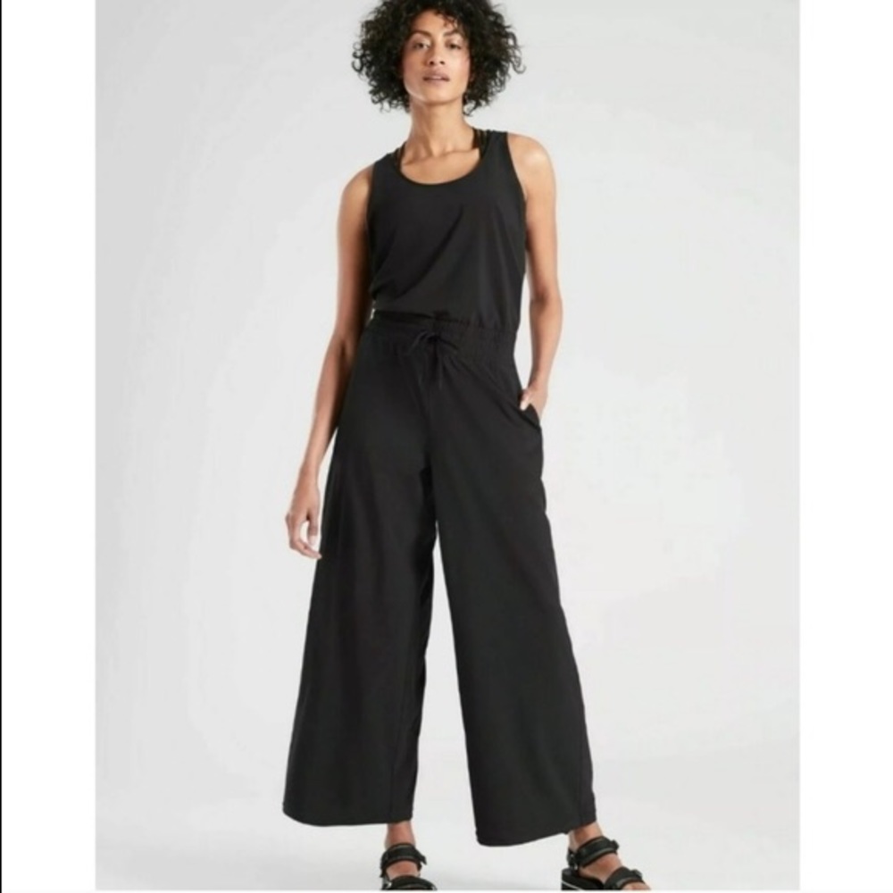 Athleta Revive Wide Leg Convertible Jumpsuit